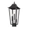 Z-Lite Gannon 3 Light Outdoor Post Mount Fixture, 10in. W x 25.25in. H, Black 5008PHBS-BK - alternate 2